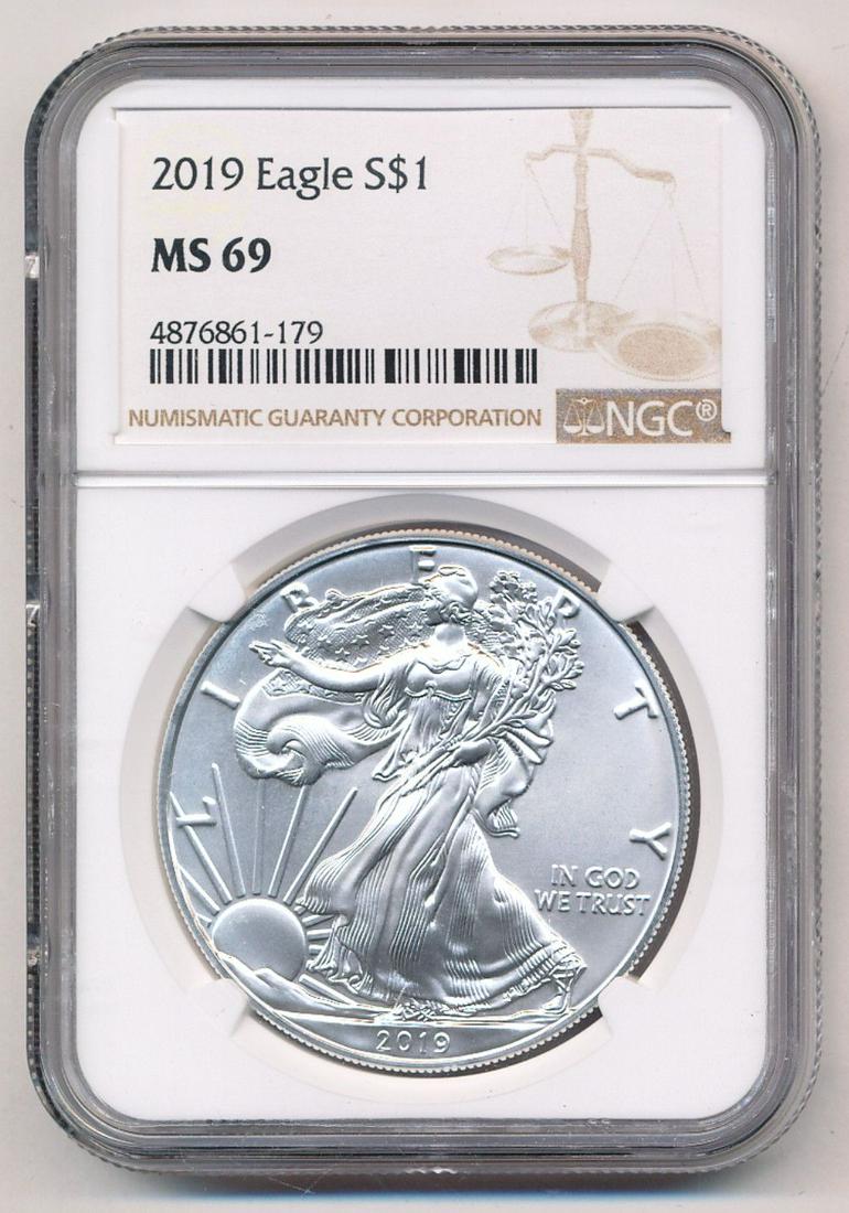 2019 American Silver Eagle NGC MS69 (1 of 2)