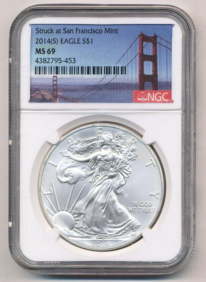 2014-S  American Silver Eagle NGC MS69 (1 of 2)