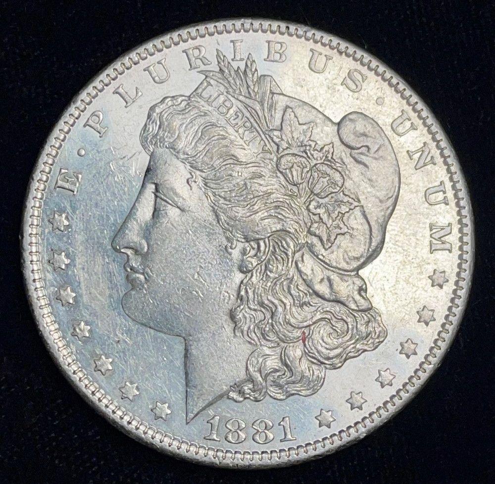 1881-O Morgan Silver Dollar AU PL (1 of 6)