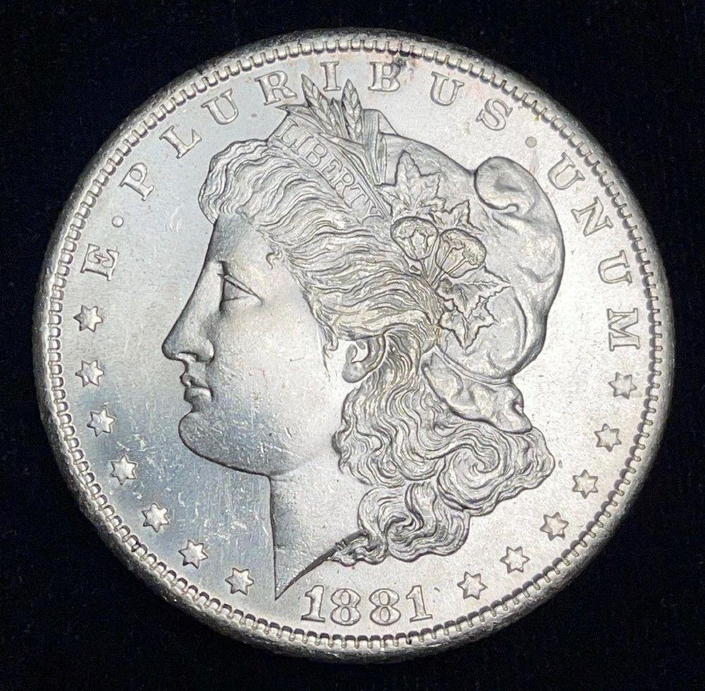 1881-S Morgan Silver Dollar MS65 (1 of 3)