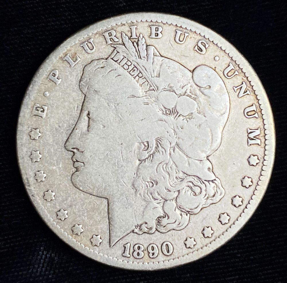 1890-CC Morgan Silver Dollar Fine (1 of 6)