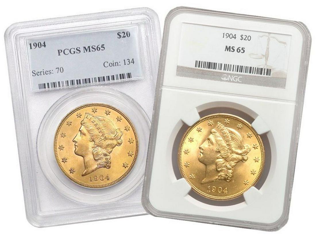 Ten (10) $20 Gold Liberty Head PCGS/ NGC MS65 (1 of 2)