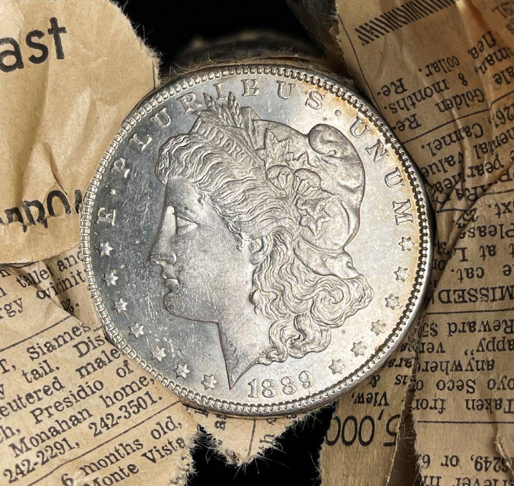 Roll (20) From Unearthed Hoard 1889-P Morgan: Winner will receive 1 Original Roll (20-coins) of these amazing Unearthed Morgans. I have to say, this lot is one of the most well-preserved treasure troves of BU Morgan Silver Dollars that I have see