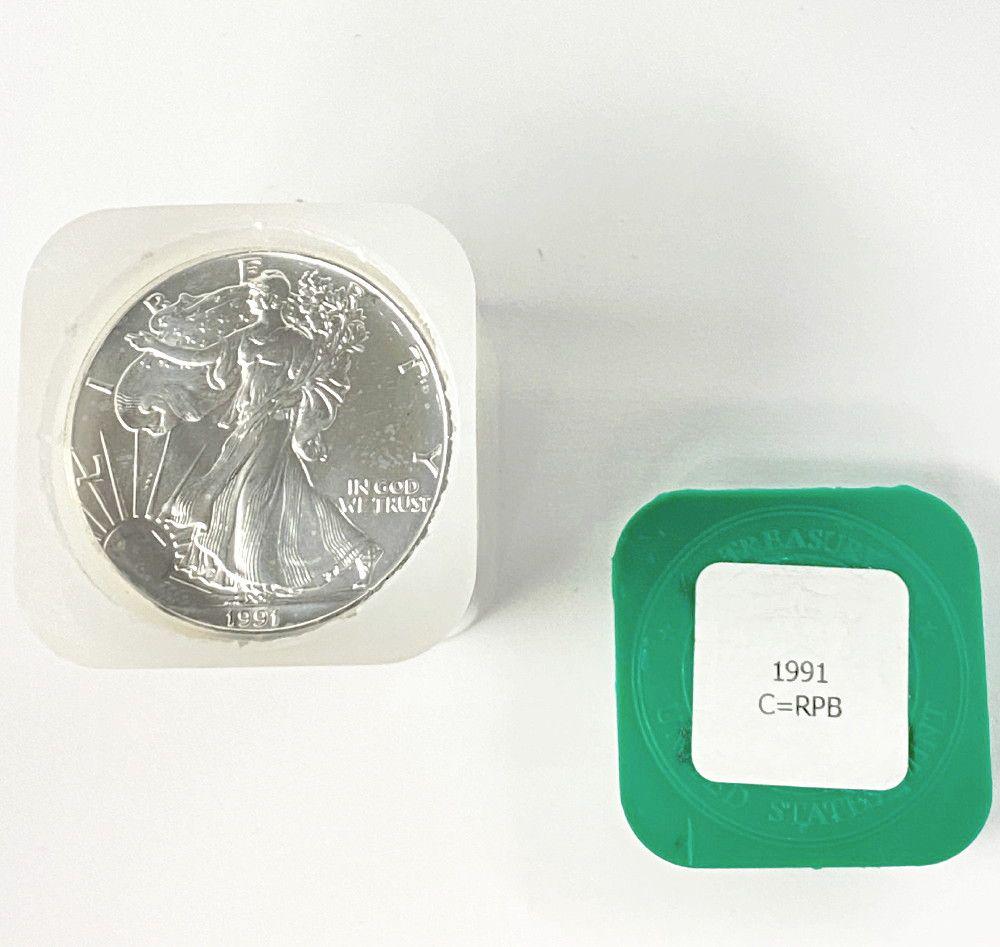 Original Treasury Roll Silver Eagles 1991 (1 of 6)