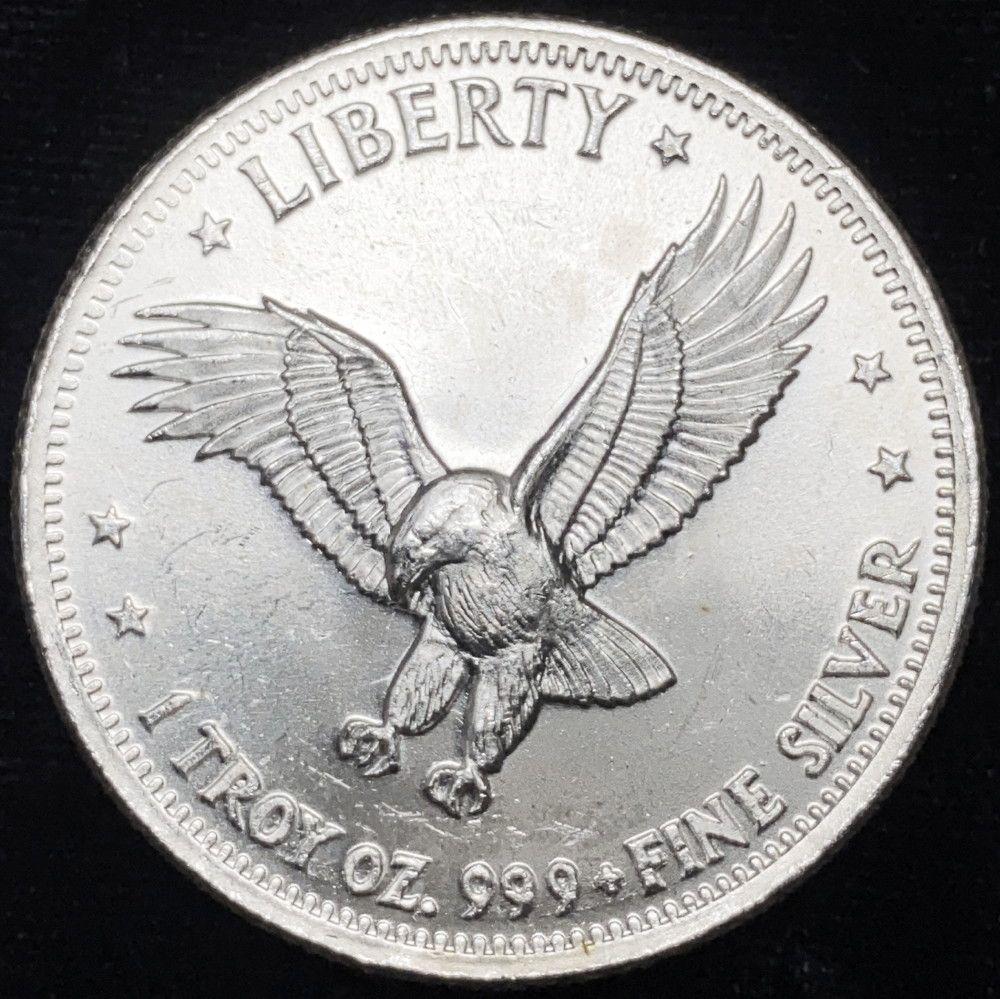 Vintage 1981 Liberty Eagle 1 oz Silver: Winner shall receive a coin precisely resembing the coin shown here. (JL/B)