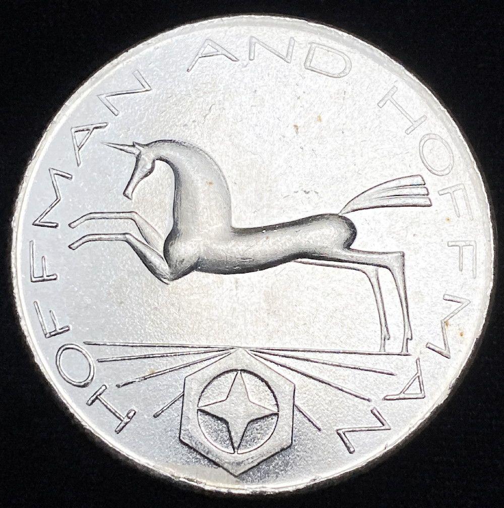 Vintage 1981 Hoffman 1 oz Silver: Winner shall receive a coin precisely resembling the coin shown here. (JL/B)