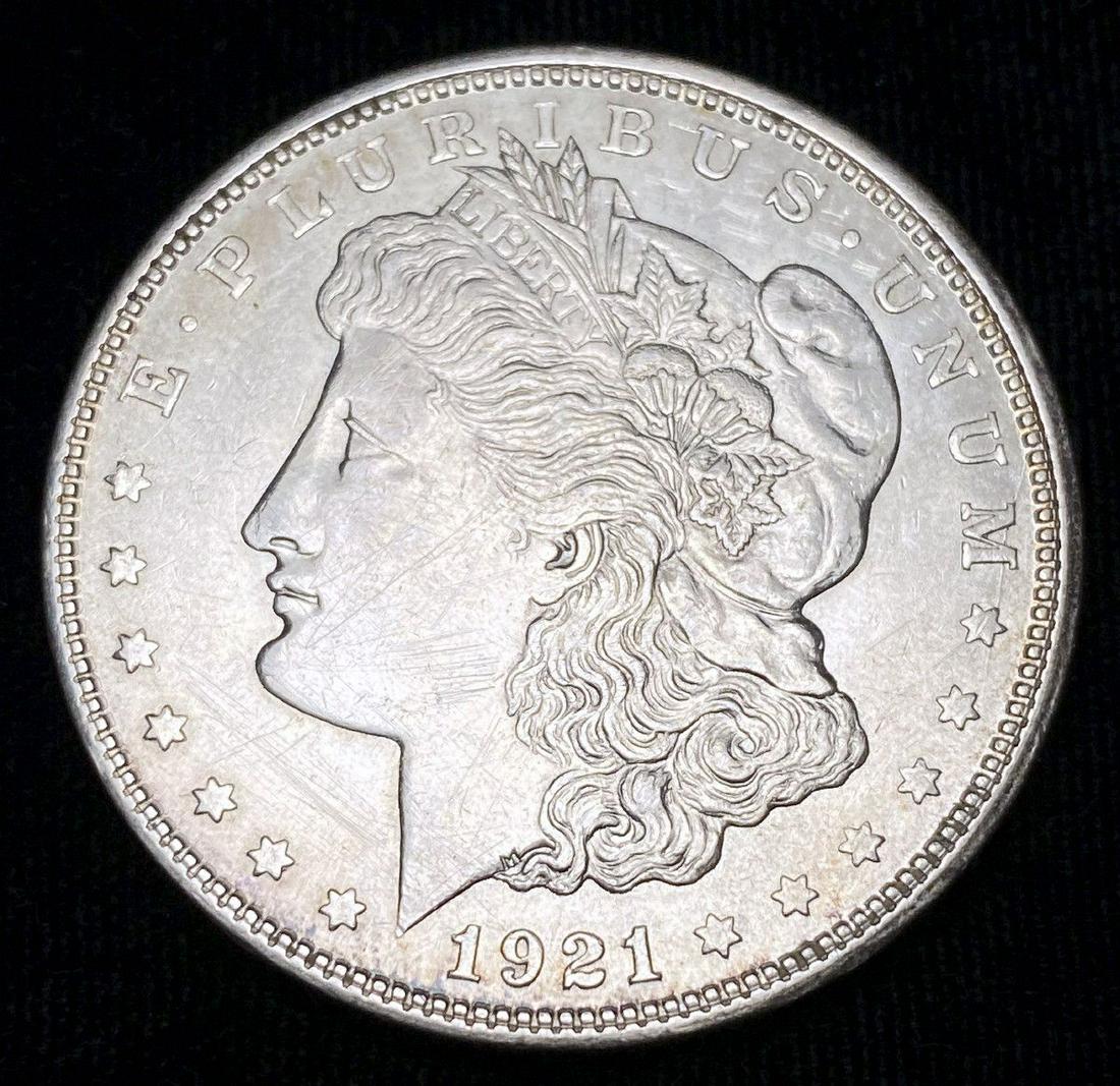 1921-D Morgan Silver Dollar MS62 (1 of 3)