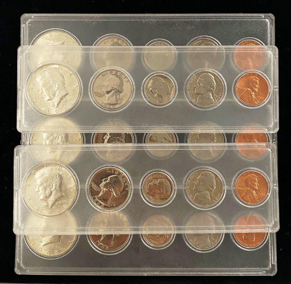 (5) 1968 Genuine US Mint Sets (1 of 8)