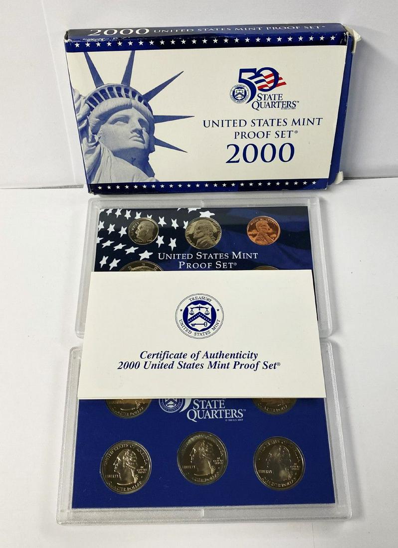 2000 Genuine US Mint Proof Set (1 of 11)