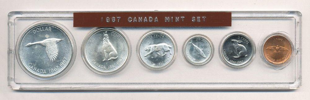 1967 Canada Centennial Year 6-coin Set (1 of 6)