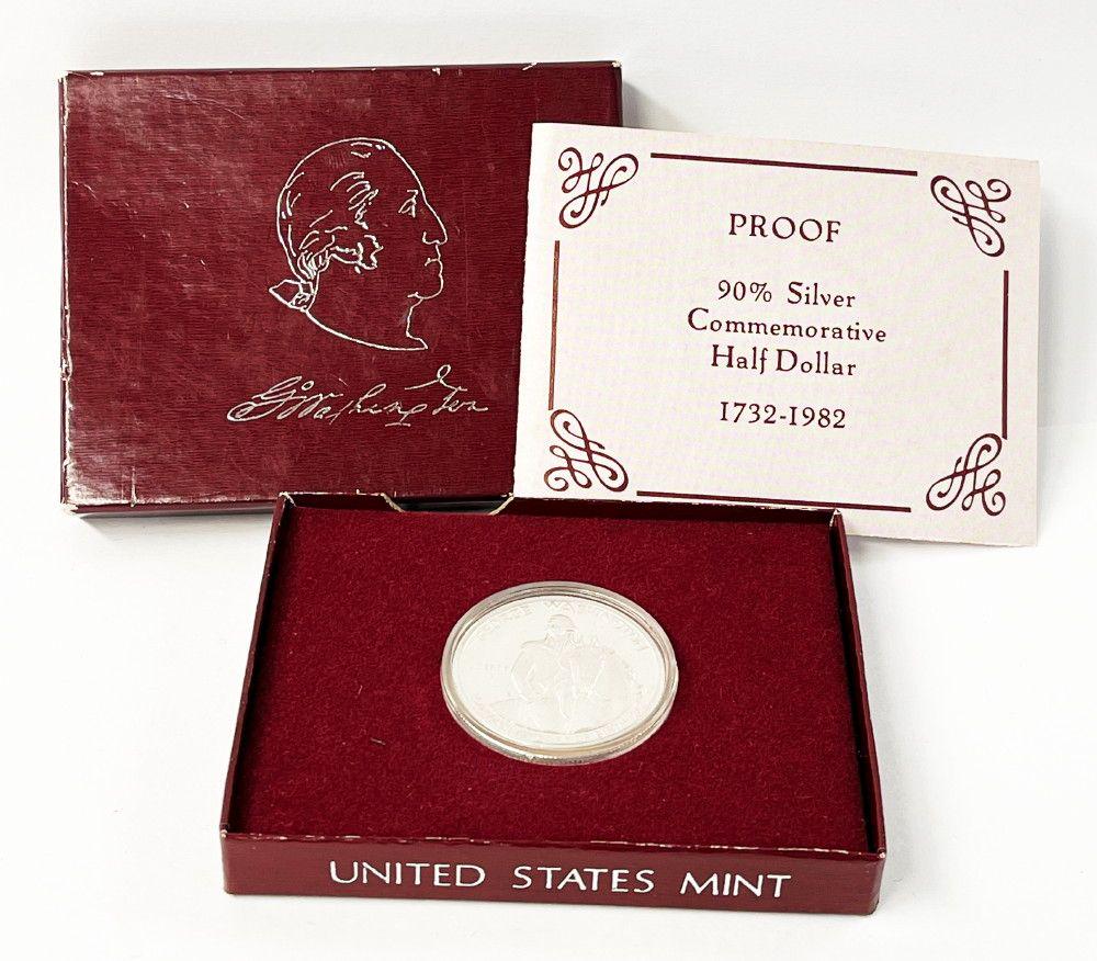 1982 George Washington Commemorative Half Dollar (1 of 4)