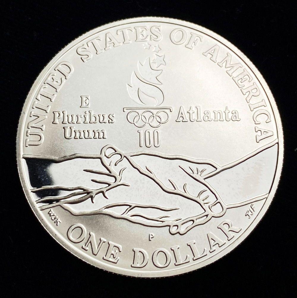 1995 Olympic Track and Field Proof Silver Dollar (1 of 2)