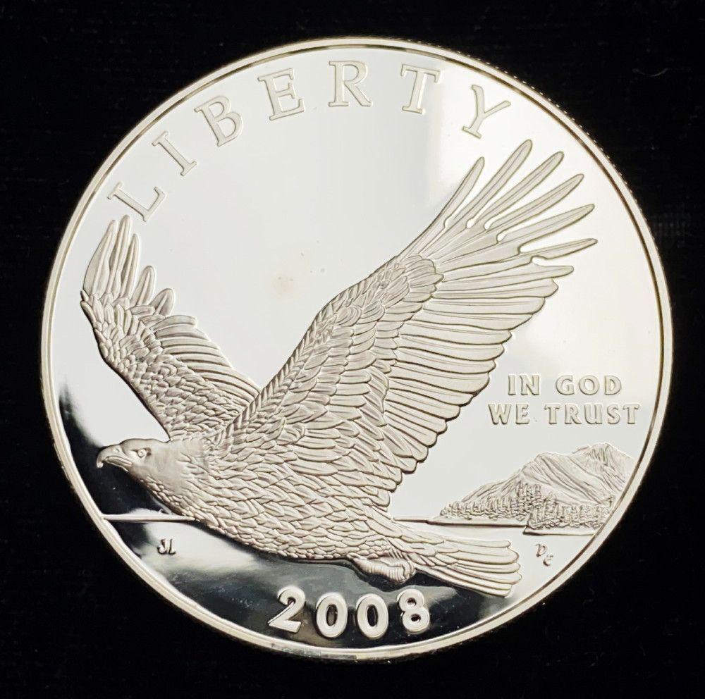 2008 Proof Bald Eagle Silver Dollar (1 of 2)