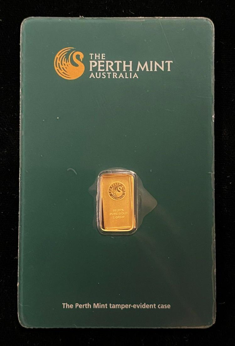 The Perth Mint Australia 1 Gram Gold Bar (1 of 4)