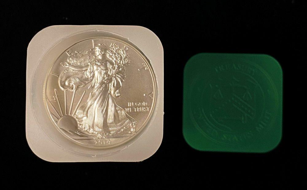 2014 Treasury Roll (20) American Silver Eagles (1 of 4)