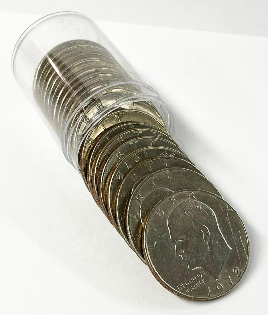 Roll (20) 1972 Eisenhower Dollars (1 of 4)