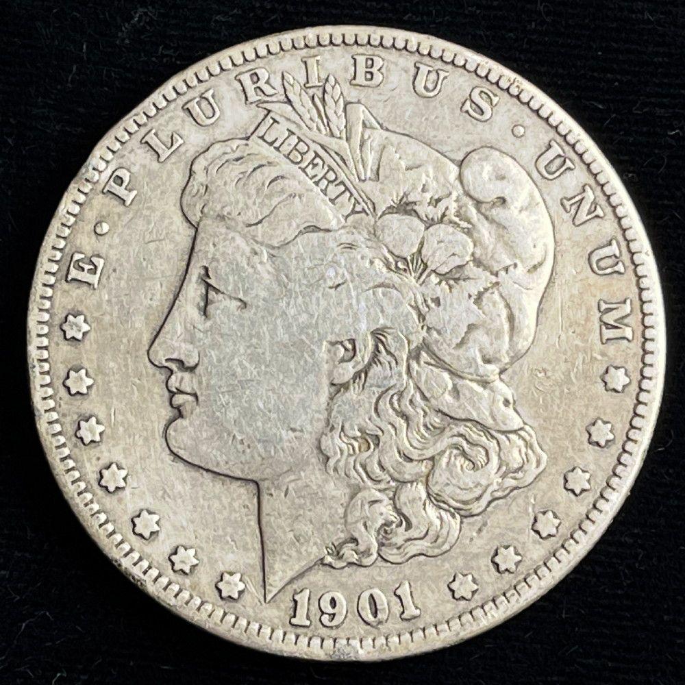 1901-S Morgan Silver Dollar Fine Details (1 of 2)