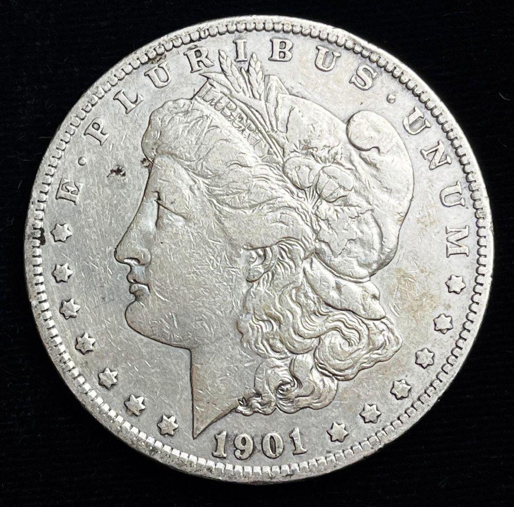 1901-S Morgan Silver Dollar Fine+ Details (1 of 2)