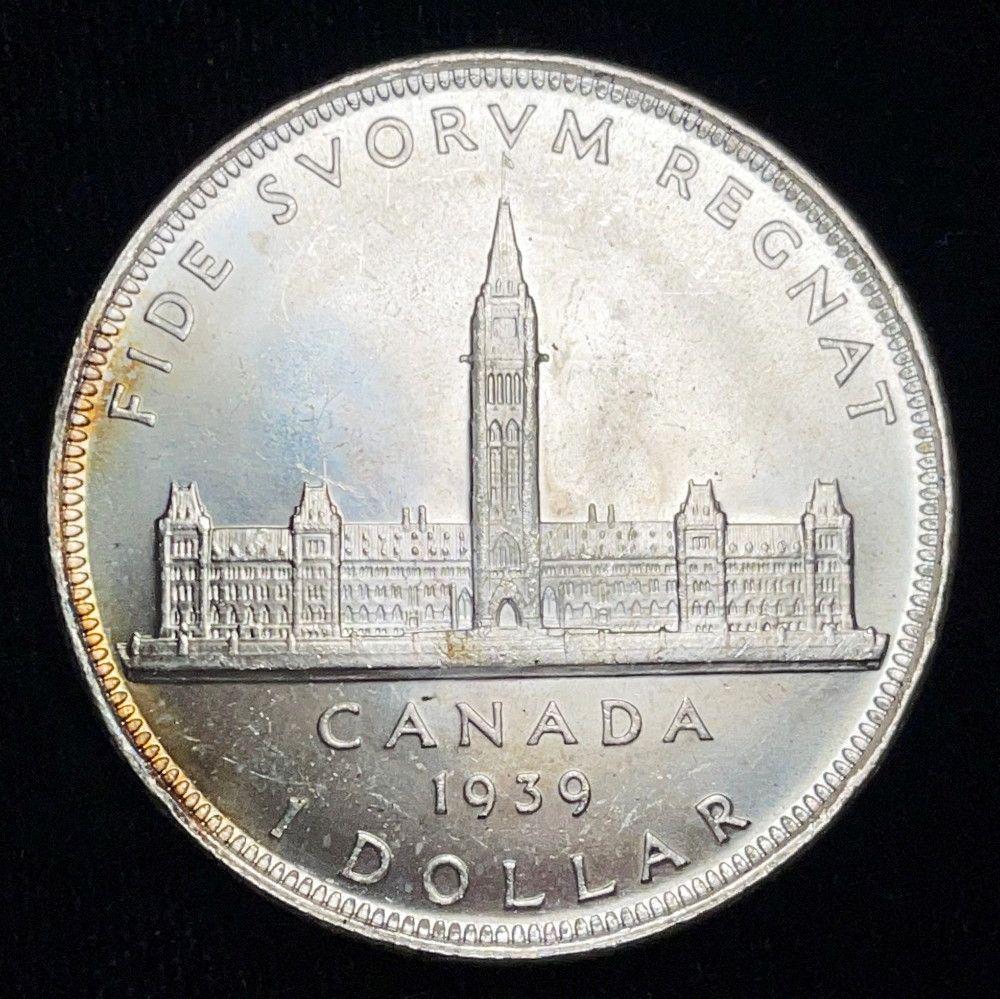 1939 Canada 80% Silver Dollar (1 of 2)