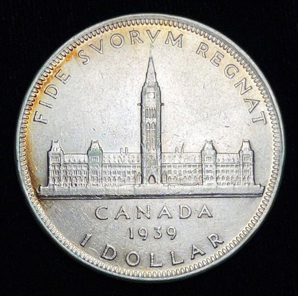 1939 Canada 80% Silver Dollar (1 of 2)
