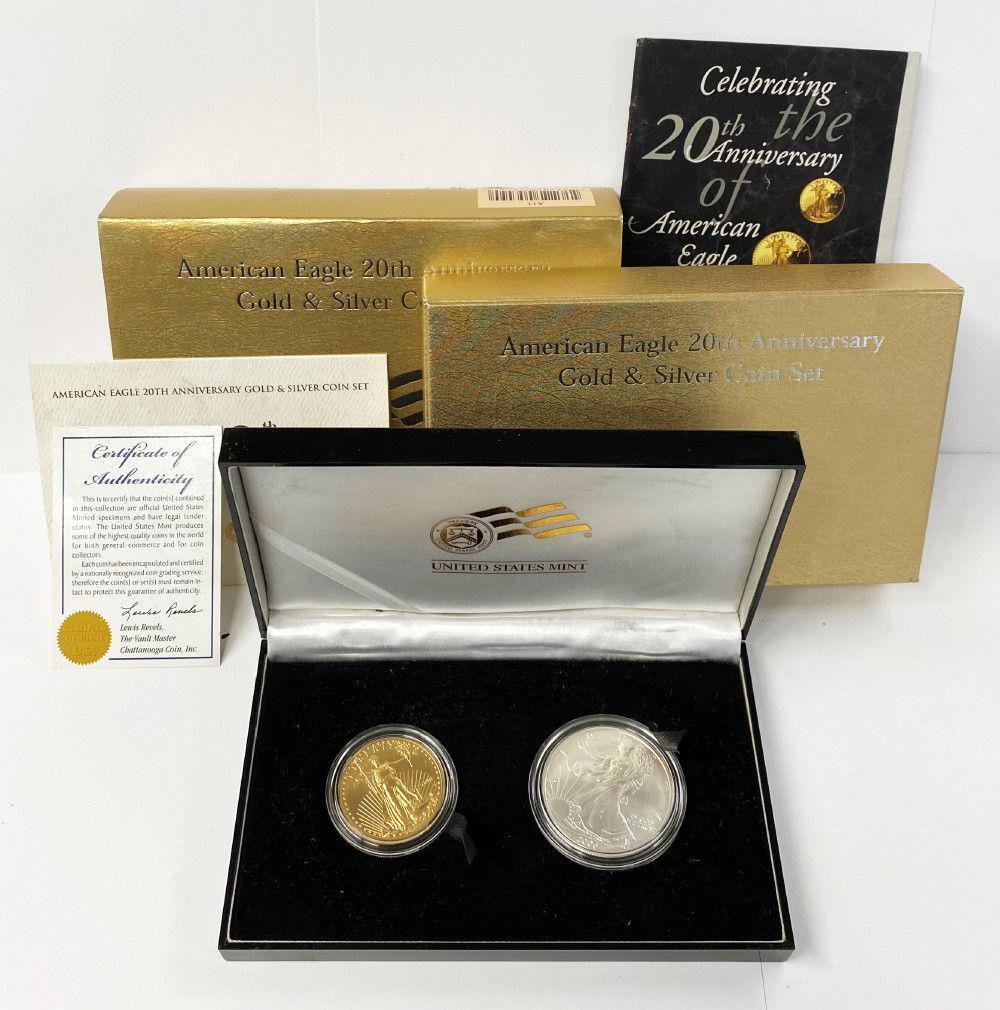 2006 American Eagle 20th Anniversary Gold & Silver Set (1 of 7)