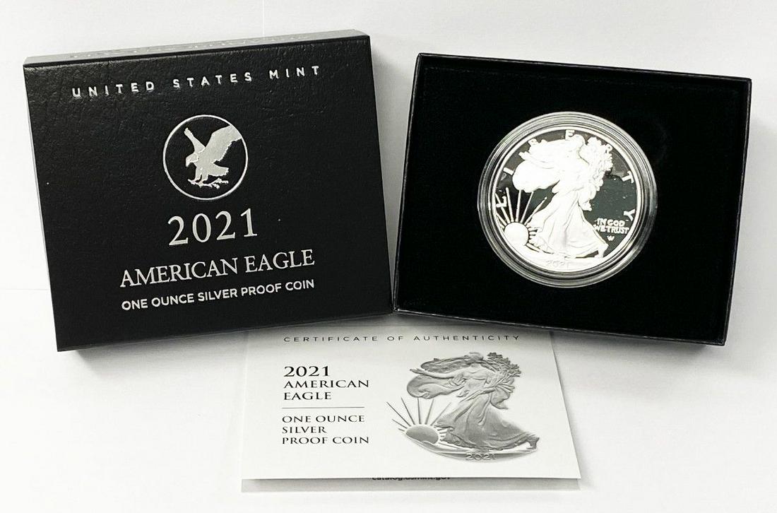 2021-W Type 2 Proof 1 oz American Silver Eagle (1 of 3)