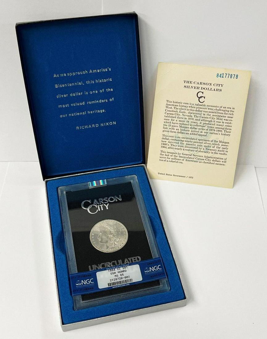 1884-CC Carson City Morgan Silver Dollar NGC GSA MS65 (1 of 7)