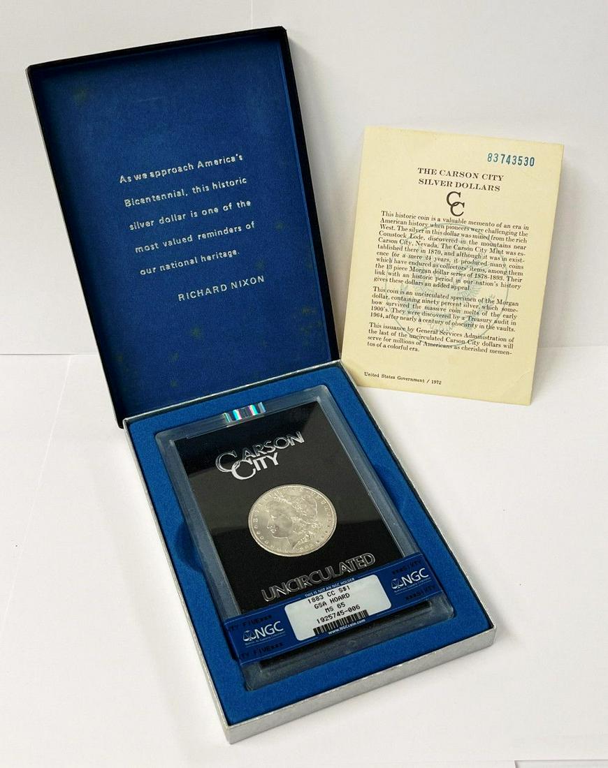 1883-CC Carson City Morgan Silver Dollar NGC GSA MS65 (1 of 7)