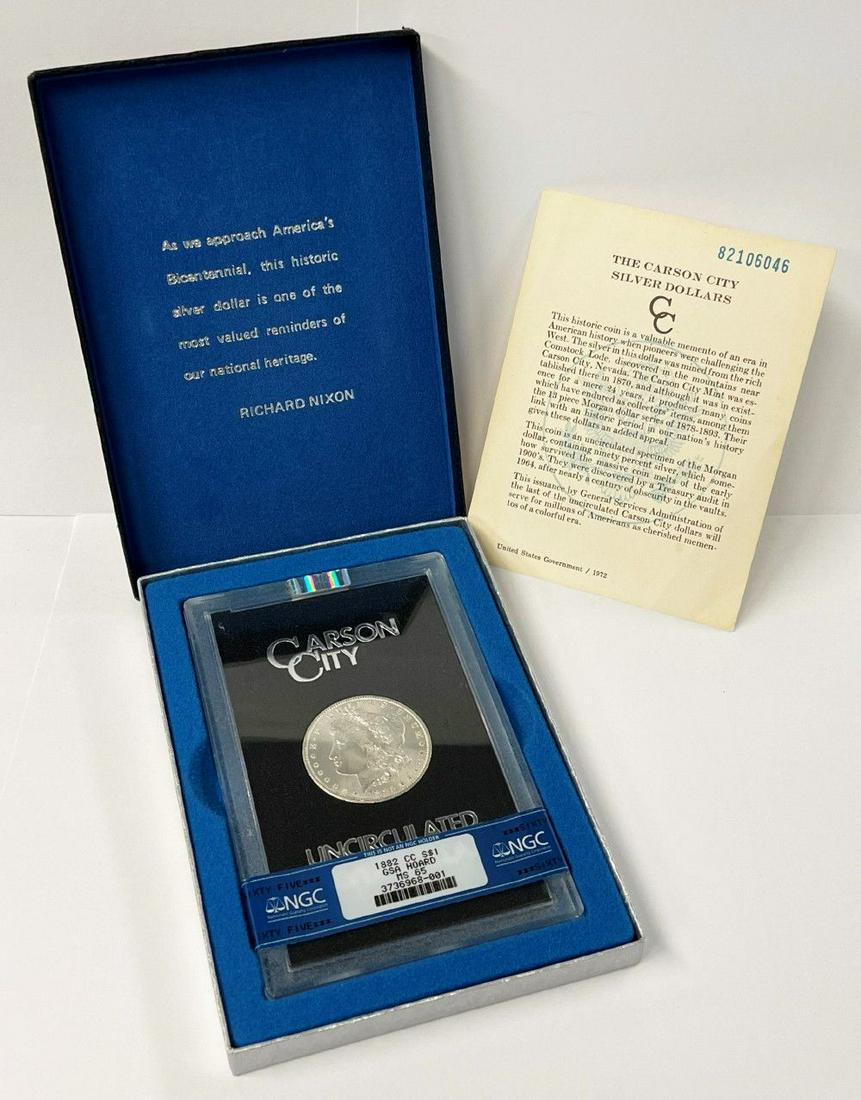 1882-CC Carson City Morgan Silver Dollar NGC GSA MS65 (1 of 7)