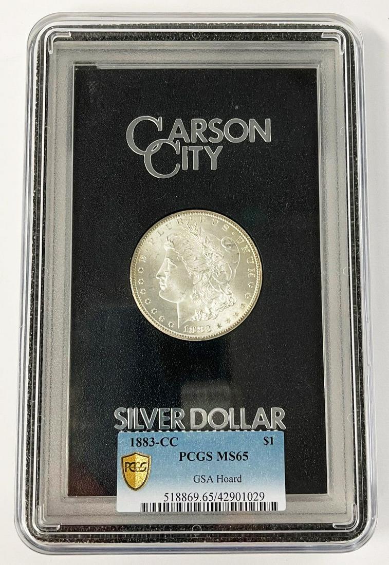 1883-CC Carson City Morgan Silver Dollar PCGS GSA MS65 (1 of 5)