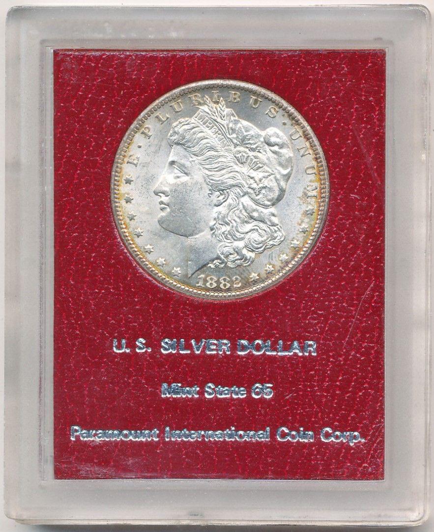 1882 CC Morgan Dollar Redfield MS65 (1 of 4)