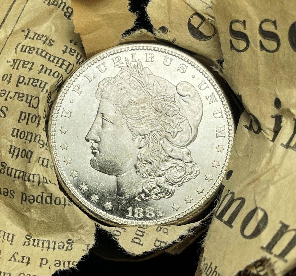 Roll (20) From Unearthed Hoard 1881-S Morgan: Winner will receive 1 Original Roll (20-coins) of these amazing Unearthed Morgans. I have to say, this lot is one of the most well-preserved treasure troves of BU Morgan Silver Dollars that I have see