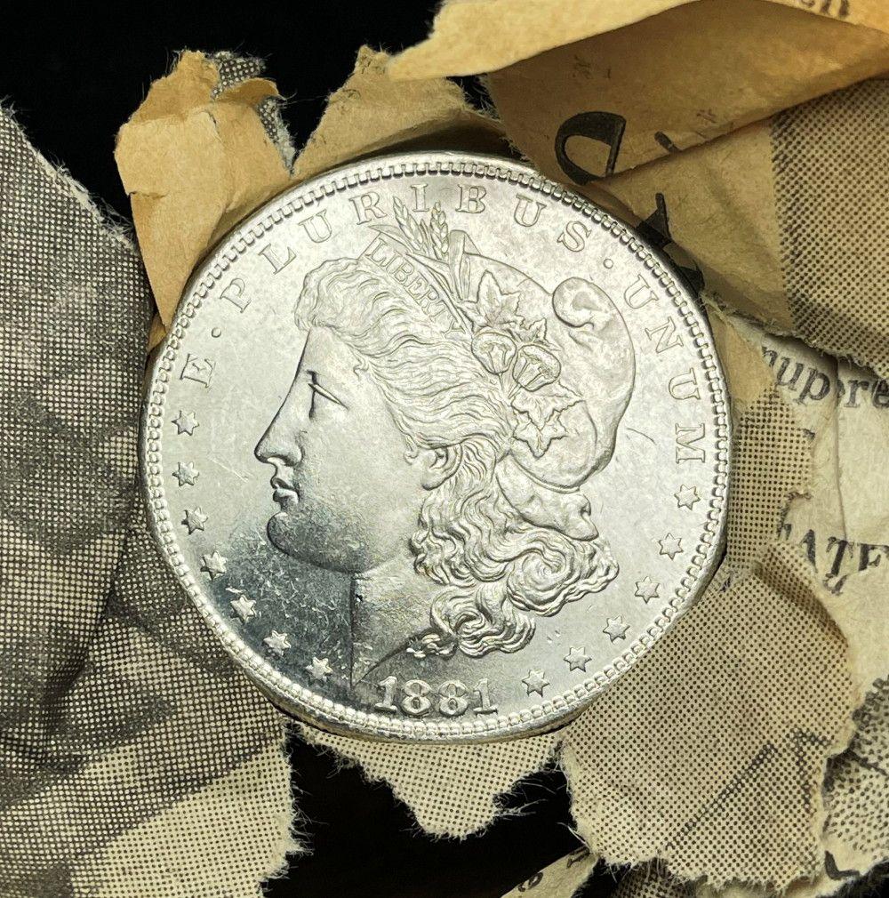 Roll (20) From Unearthed Hoard 1881-S Morgan: Winner will receive 1 Original Roll (20-coins) of these amazing Unearthed Morgans. I have to say, this lot is one of the most well-preserved treasure troves of BU Morgan Silver Dollars that I have see