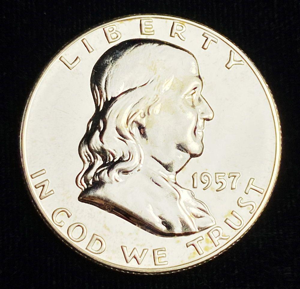 1957 Franklin Half Dollar Proof 63 (1 of 2)