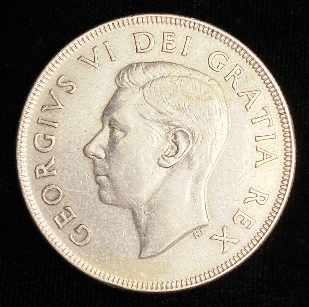 1951 Silver Georgivs VI Dei Gratia Rex Canada Dollar (1 of 2)