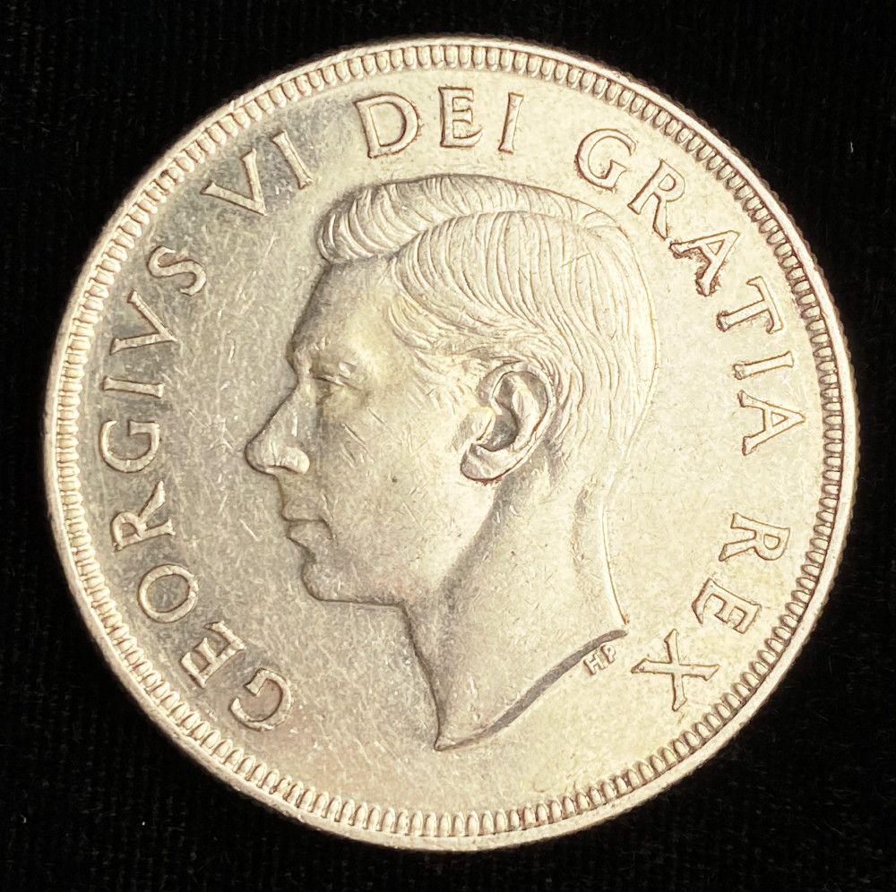 1951 Silver Georgivs VI Dei Gratia Rex Canada Dollar (1 of 2)