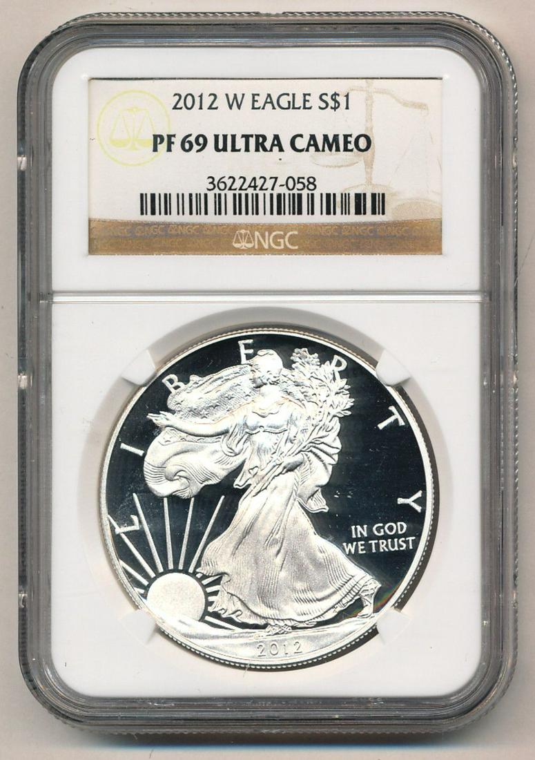 2012-W American Silver Eagle NGC PF69 Ultra Cameo (1 of 2)