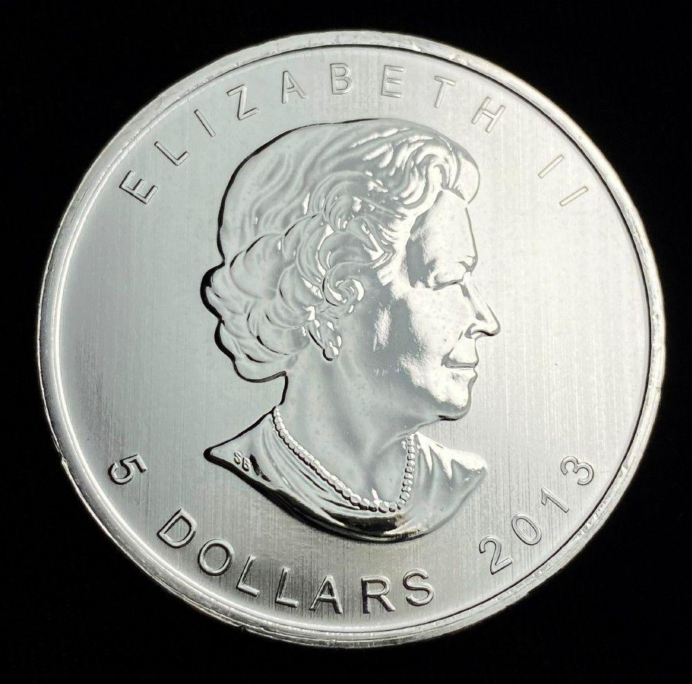 2013 Canada $5 Maple Leaf 25th Anniversary 1 oz Silver (1 of 2)