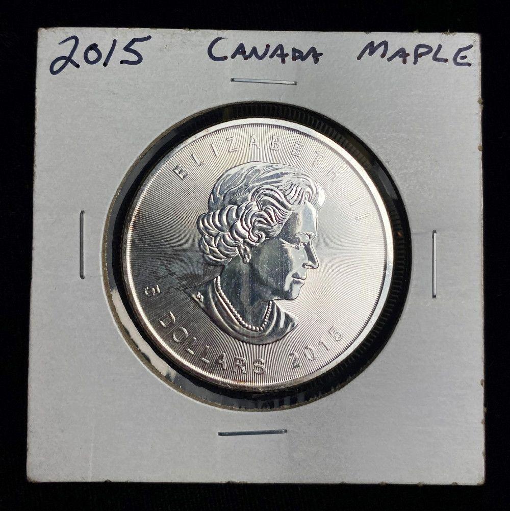 2015 Canada $5 Maple Leaf 1 oz Silver (1 of 2)