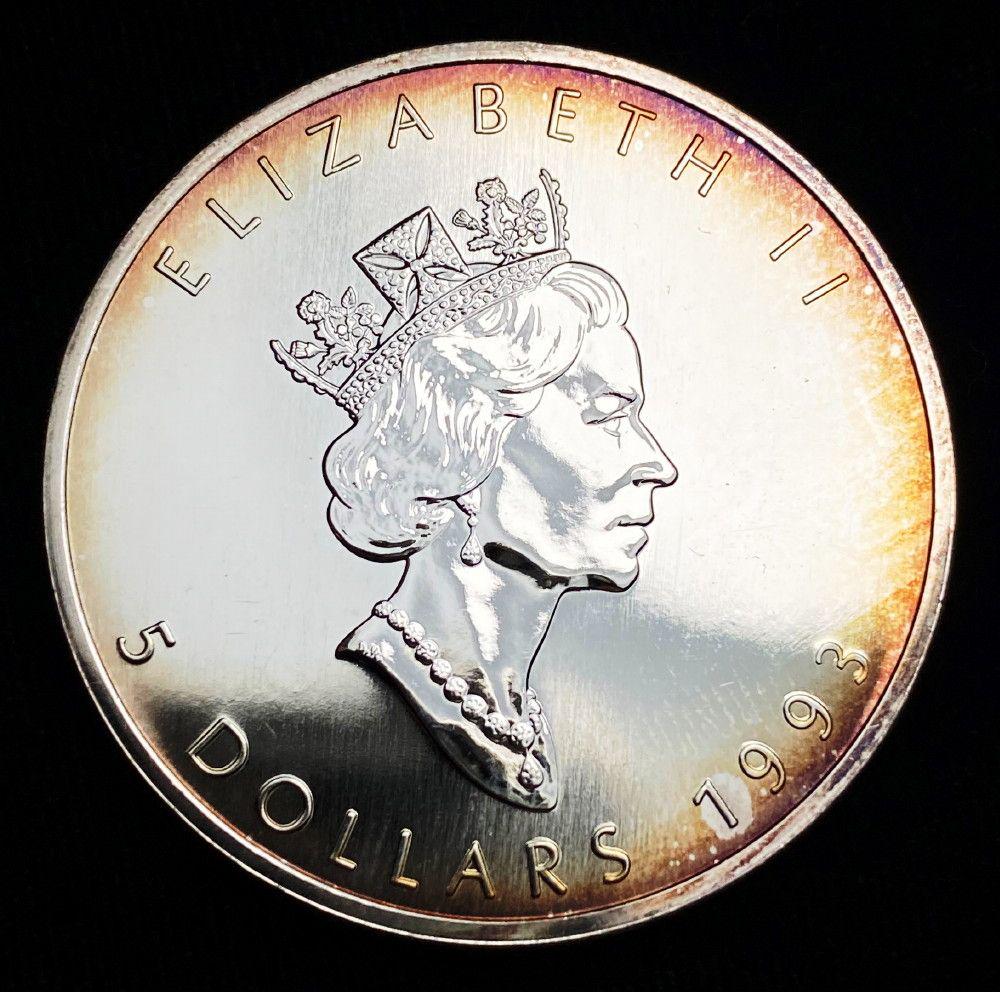 1993 Canada $5 Maple Leaf 1oz Silver (1 of 2)