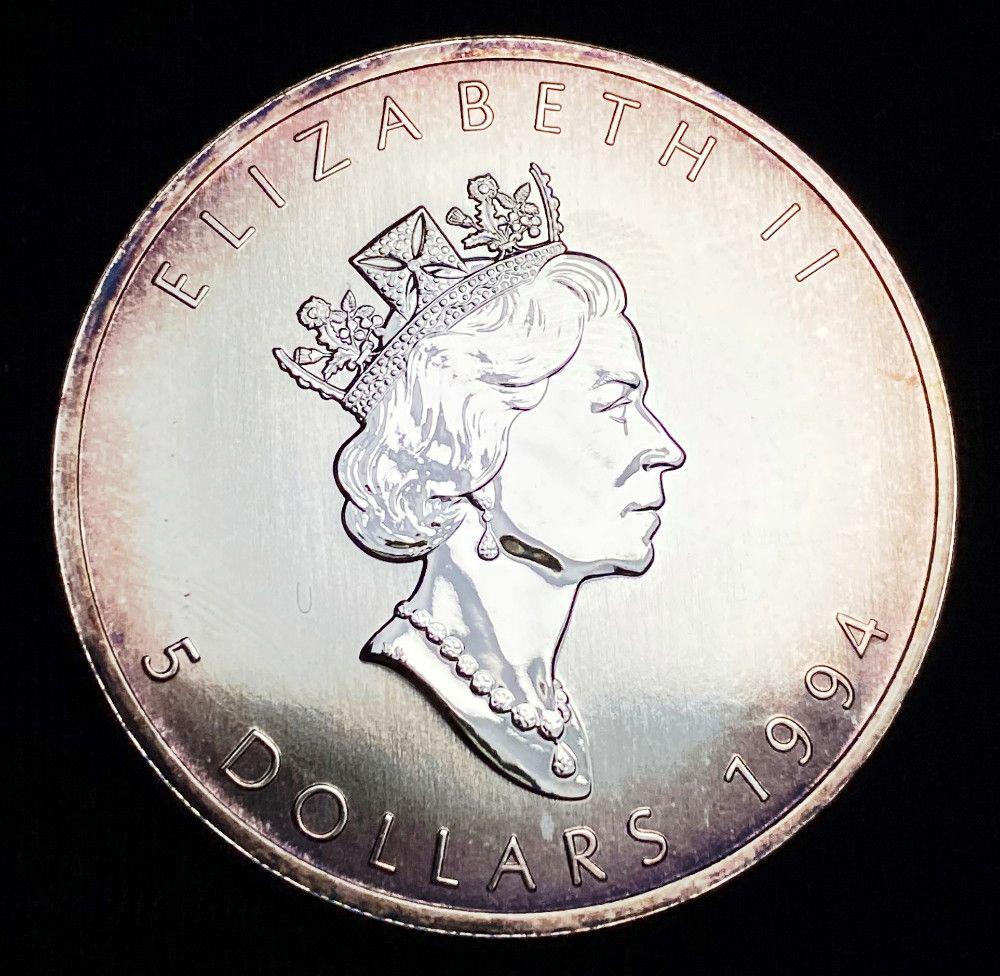 1994 Canada $5 Maple Leaf 1oz Silver (1 of 2)