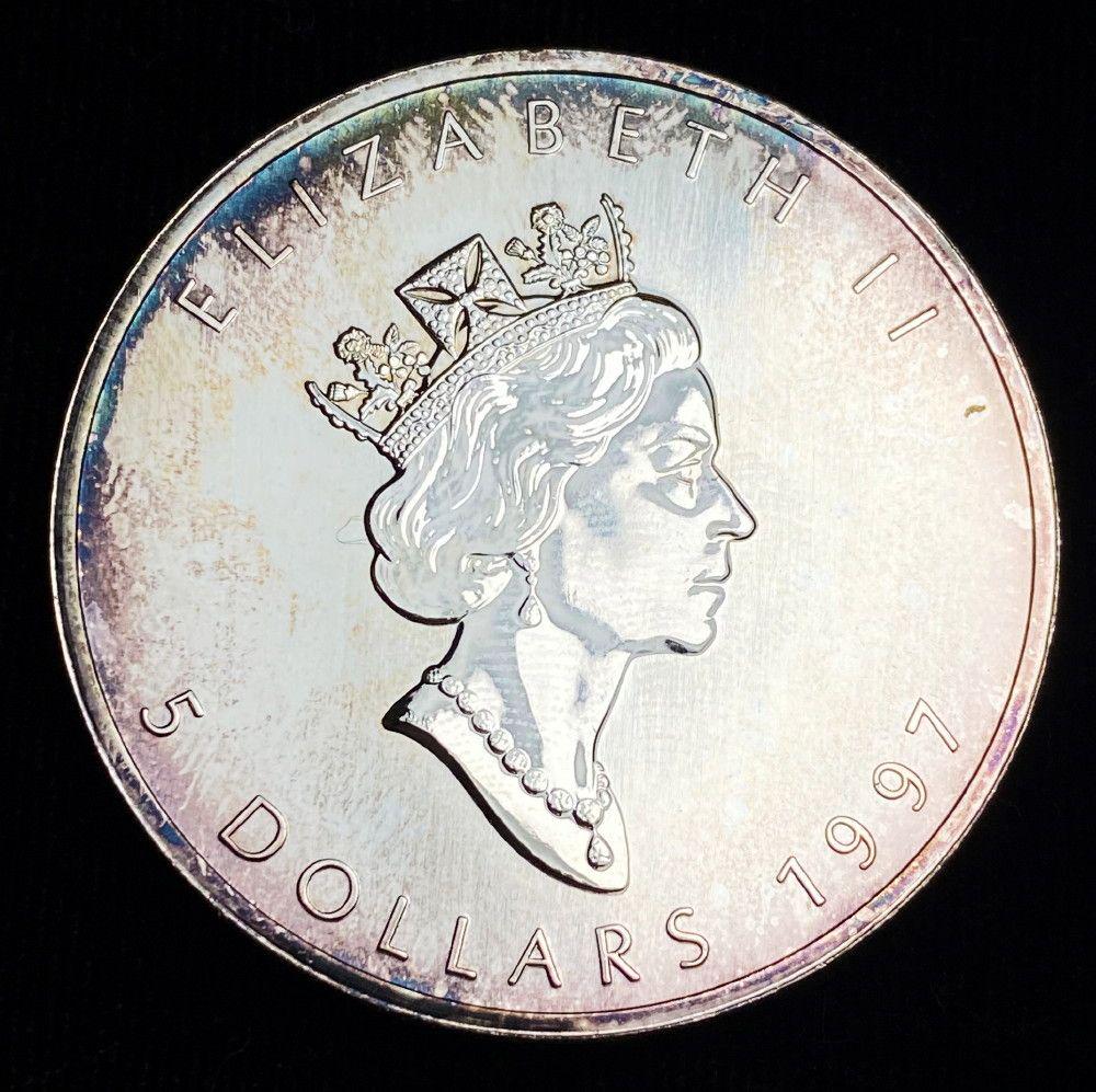 1997 Canada $5 Maple Leaf 1oz Silver Low Mintage (1 of 2)
