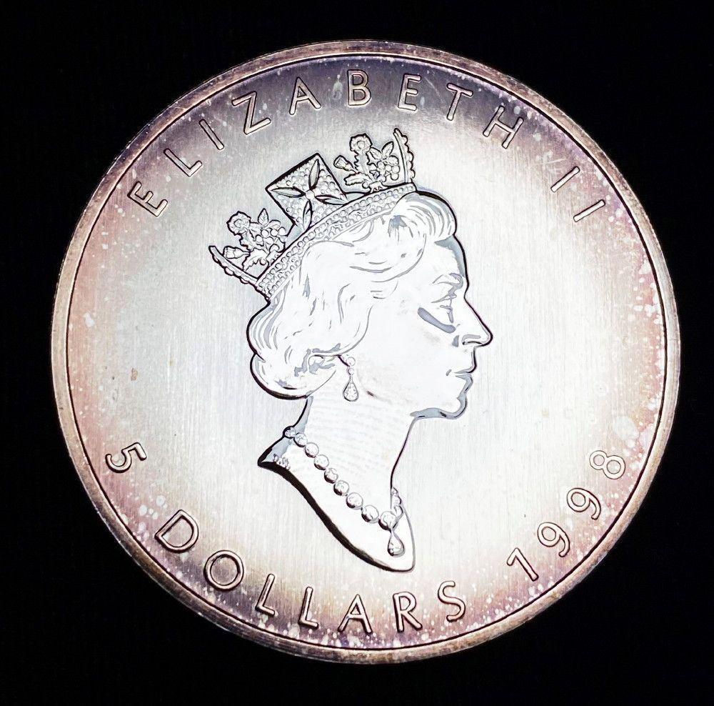 1998 Canada $5 Maple Leaf 1oz Silver (1 of 2)