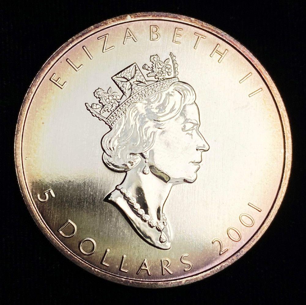 2001 Canada $5 Maple Leaf 1oz Silver (1 of 2)