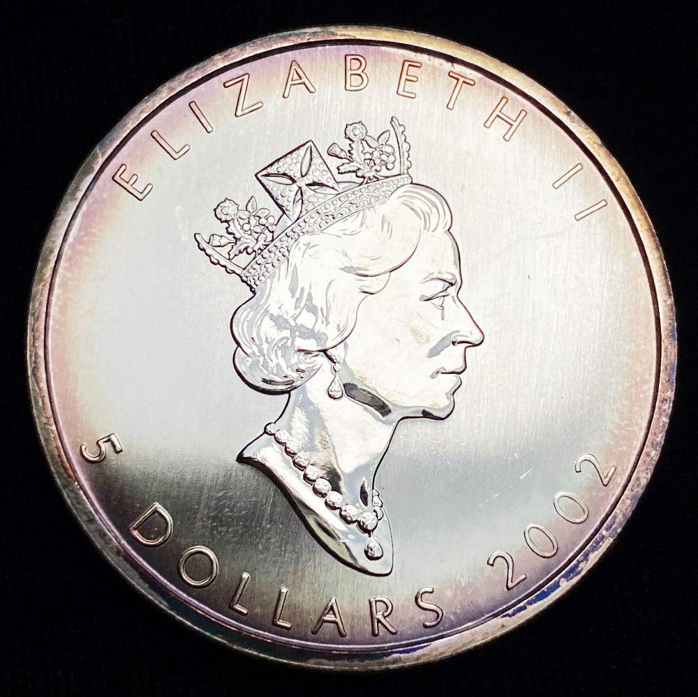 2002 Canada $5 Maple Leaf 1oz Silver (1 of 2)