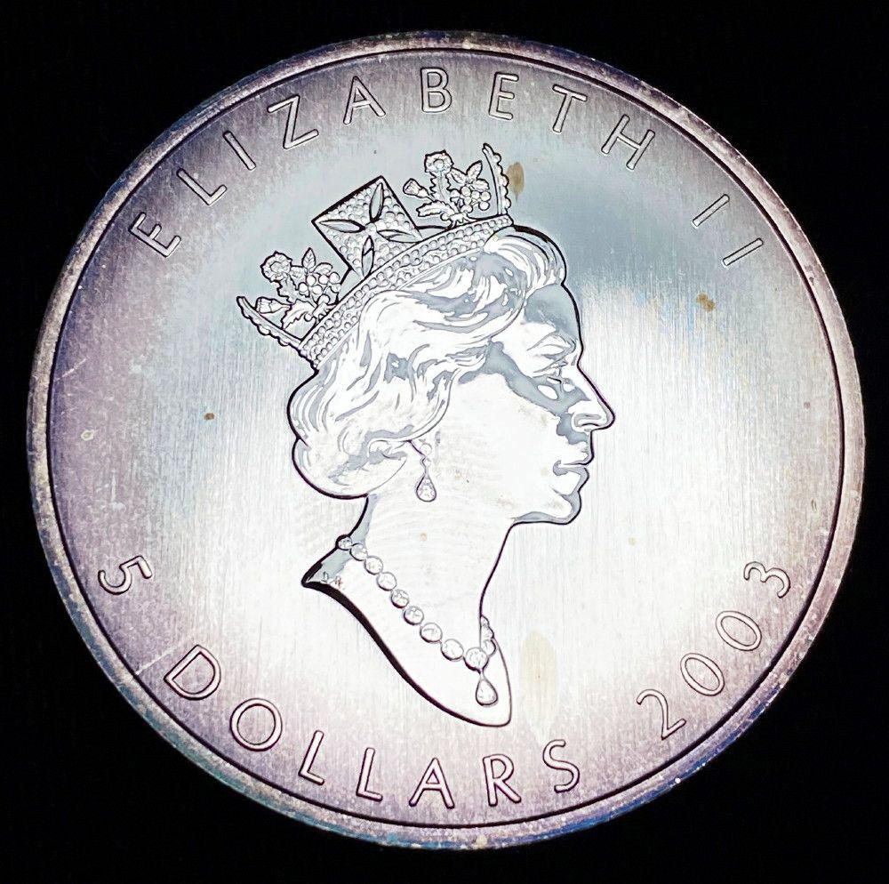 2003 Canada $5 Maple Leaf 1oz Silver (1 of 2)