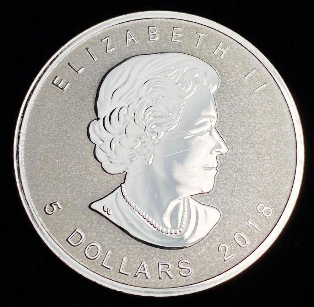 2018 Canada $5 Maple Leaf Privy Light Bulb 1oz Silver (1 of 2)