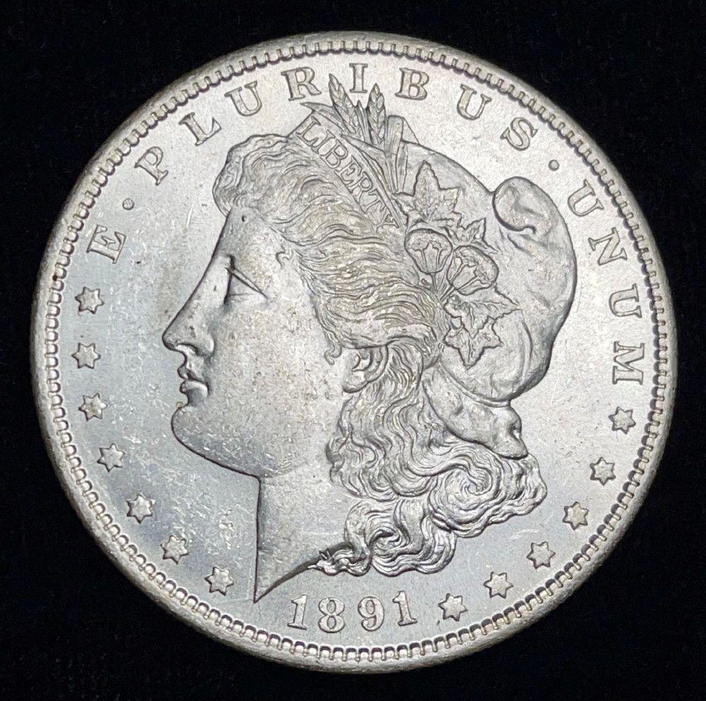 1891-S Morgan Silver Dollar MS64 (1 of 3)