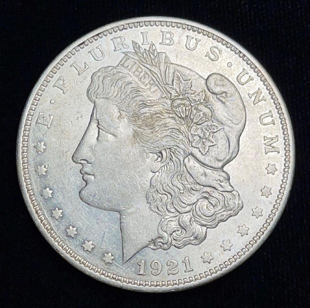 1921-D Morgan Silver Dollar MS60+ (1 of 3)