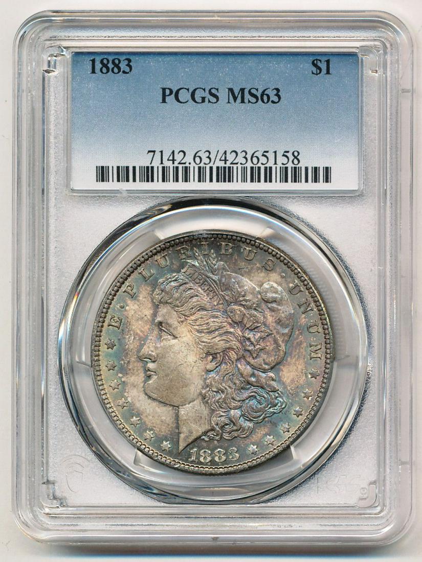 1883 Morgan Silver Dollar PCGS MS63 (1 of 2)